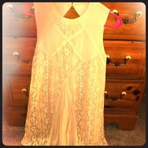 Cream lace dress